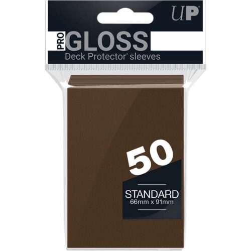 Ultra Pro Standard Deck Protector - PRO-Gloss Brown (50st)