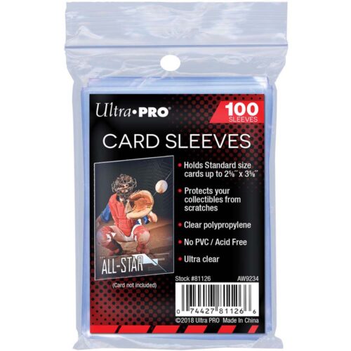 Ultra Pro Sleeves Clear Premium Card Sleeves 100pk *NEW* Standard 66mm x 91mm 