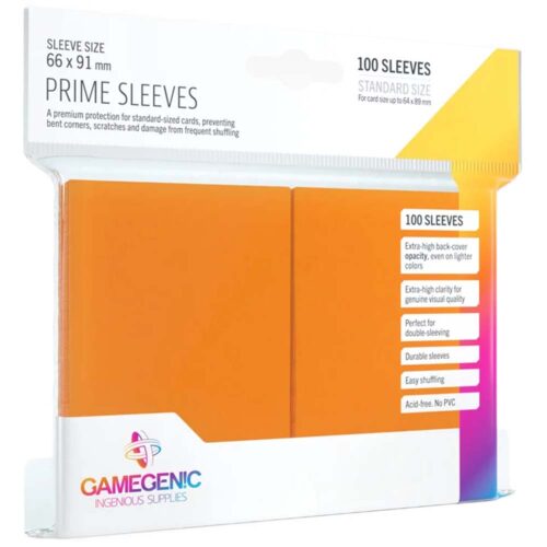 Gamegenic - Prime Sleeves Orange (100 Sleeves)