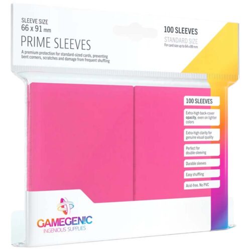Gamegenic - Prime Sleeves Pink (100 Sleeves)
