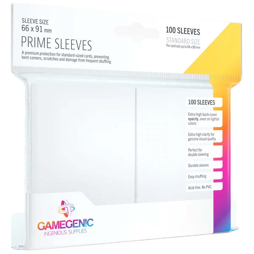 Gamegenic - Prime Sleeves White (100 Sleeves) Gamegenic - Prime Sleeves White (100 Sleeves)
